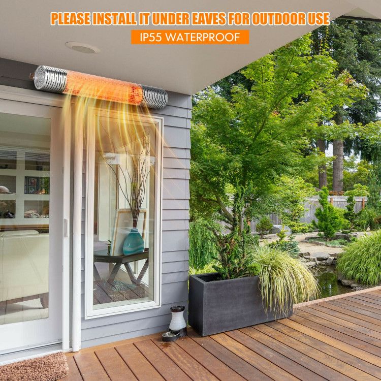 Instant Warmth & Remote Control: 1500W Wall-Mounted Far Infrared Heater