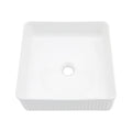 Modern White Square Vessel Bathroom Sink
