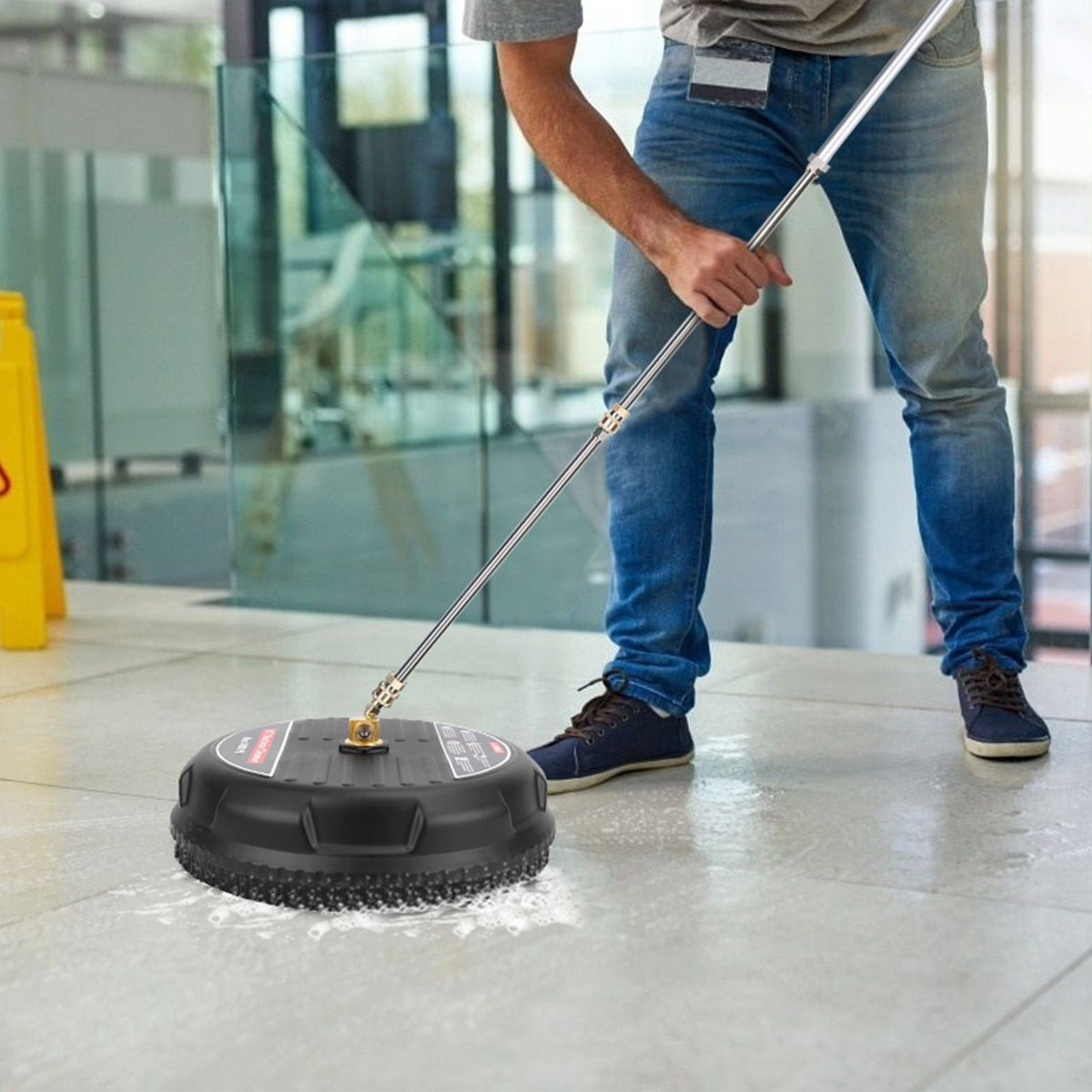 Power Washer Surface Cleaner High Pressure Flat Surface Cleaner 4000PSI Disc Power