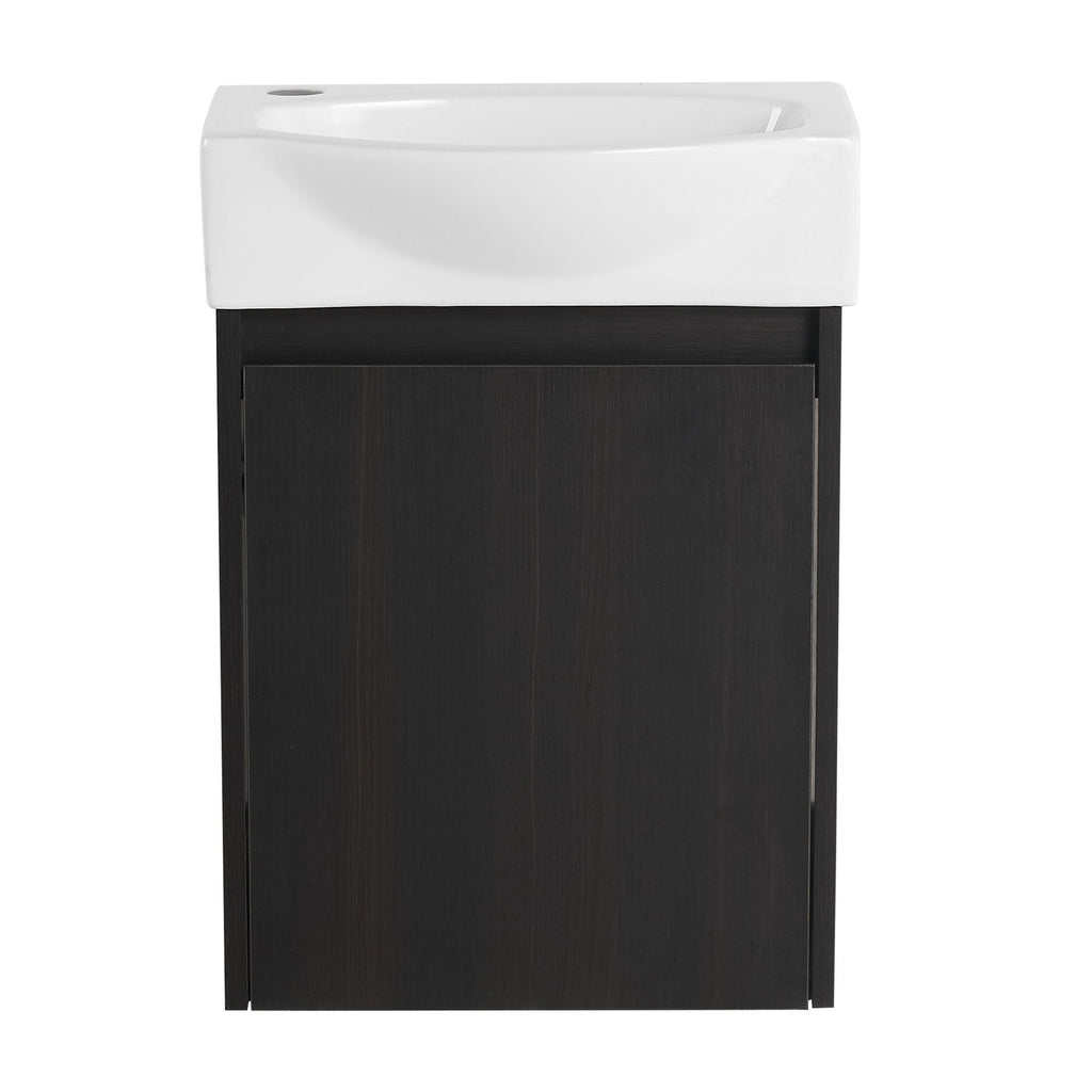 Modern Compact Bathroom Vanity and Sink Set