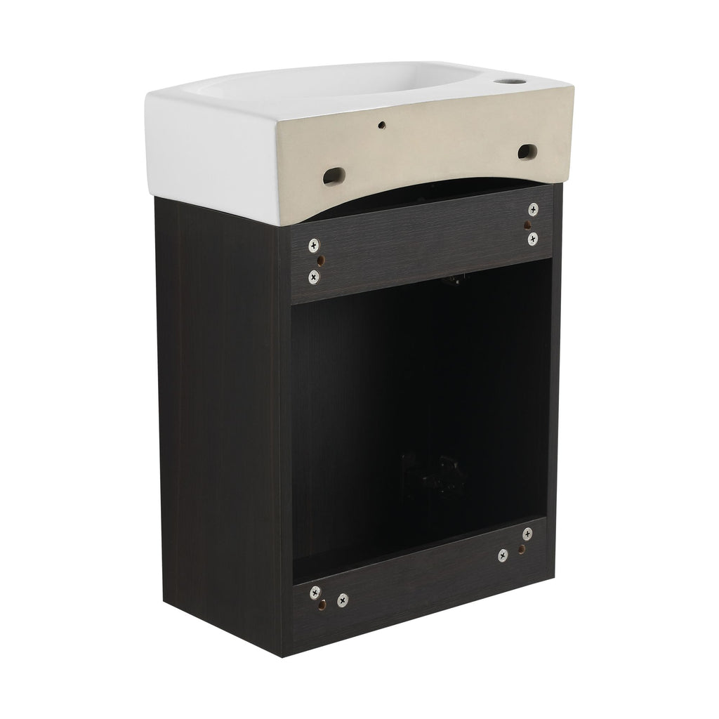 Modern Compact Bathroom Vanity and Sink Set