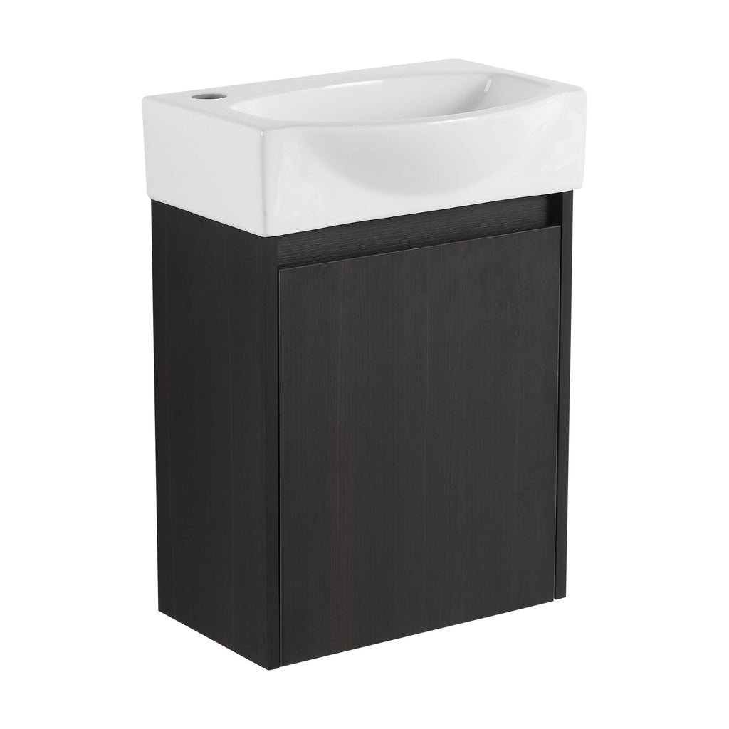 Modern Compact Bathroom Vanity and Sink Set