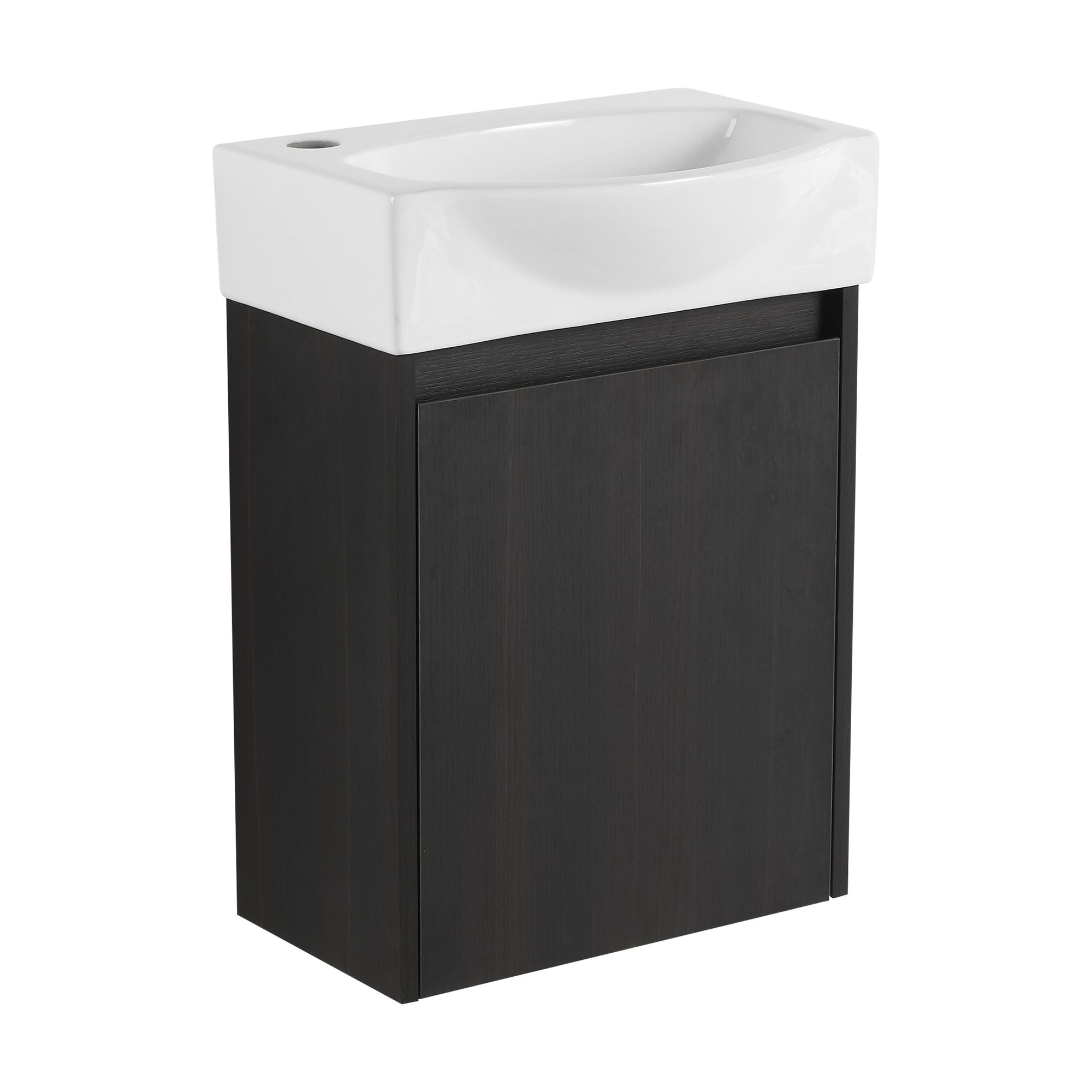 Modern Compact Bathroom Vanity and Sink Set