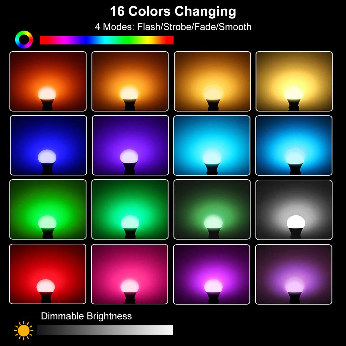 Remote-Controlled Color-Changing LED Mood Bulb