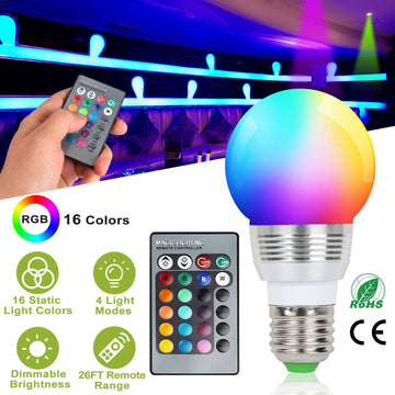 Remote-Controlled Color-Changing LED Mood Bulb