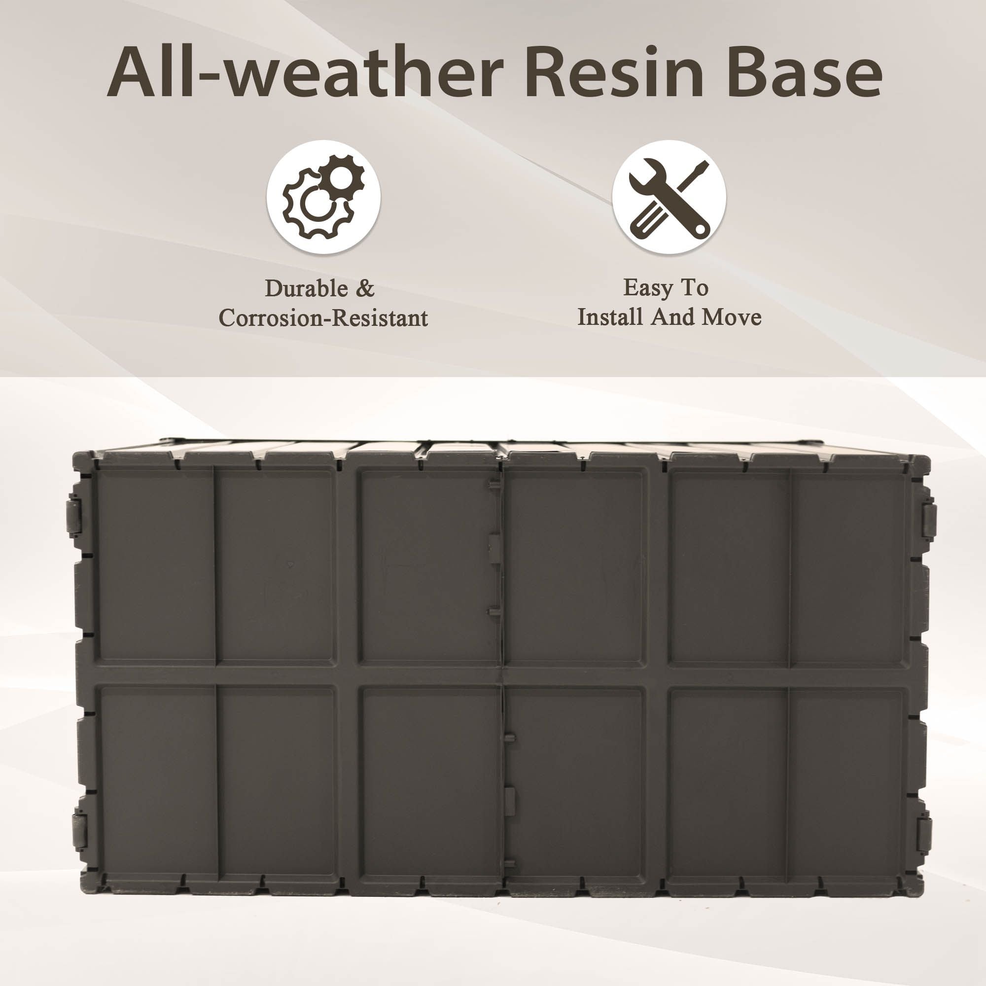 Spacious Outdoor Storage Deck Box with Lockable Lid – Organize Patio Cushions, Pillows & Tools