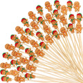 Gingerbread Man Christmas Cocktail Picks