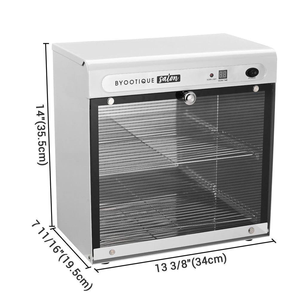 UV Sterilizer Cabinet with Timer and Removable Racks