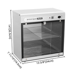 UV Sterilizer Cabinet with Timer and Removable Racks
