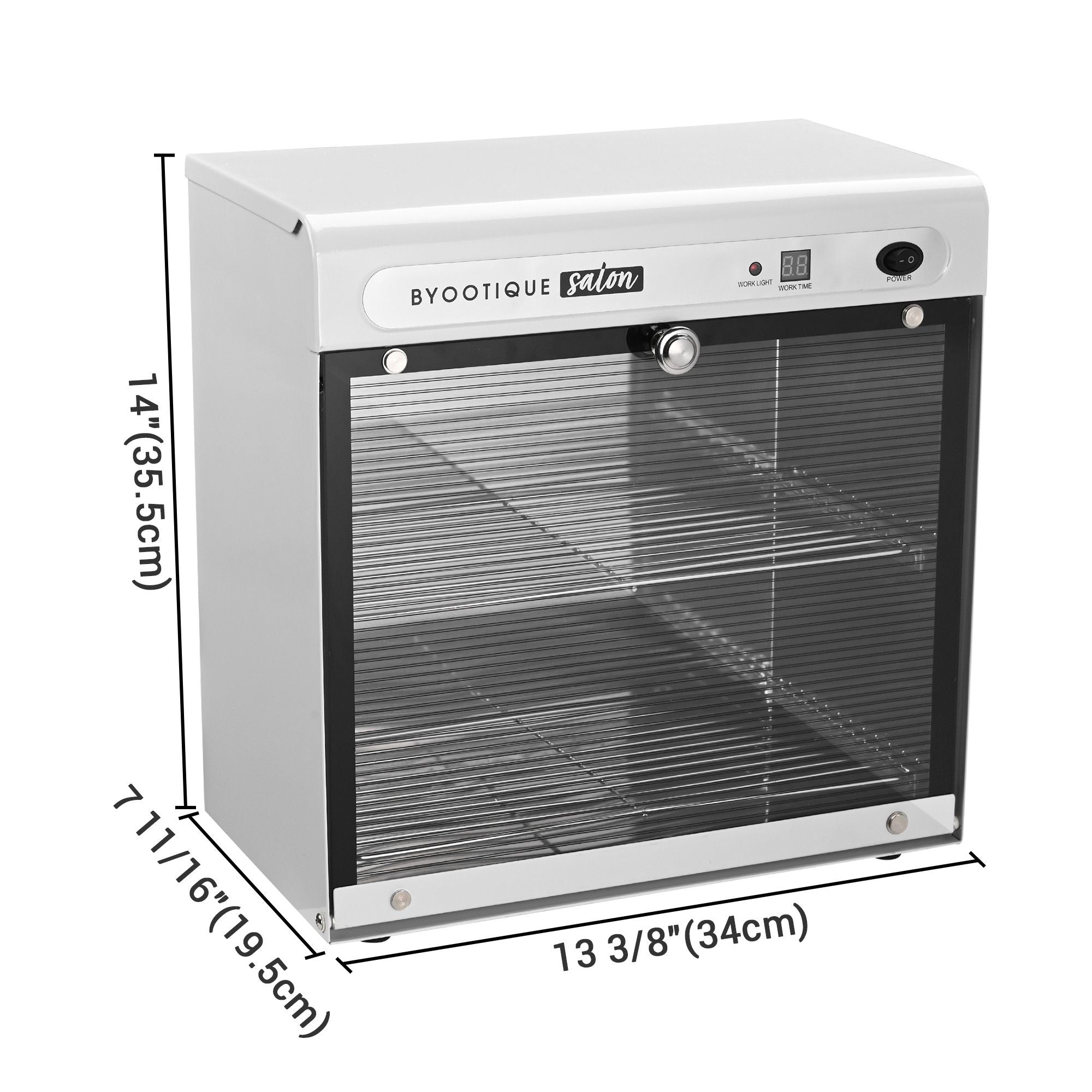 UV Sterilizer Cabinet with Timer and Removable Racks