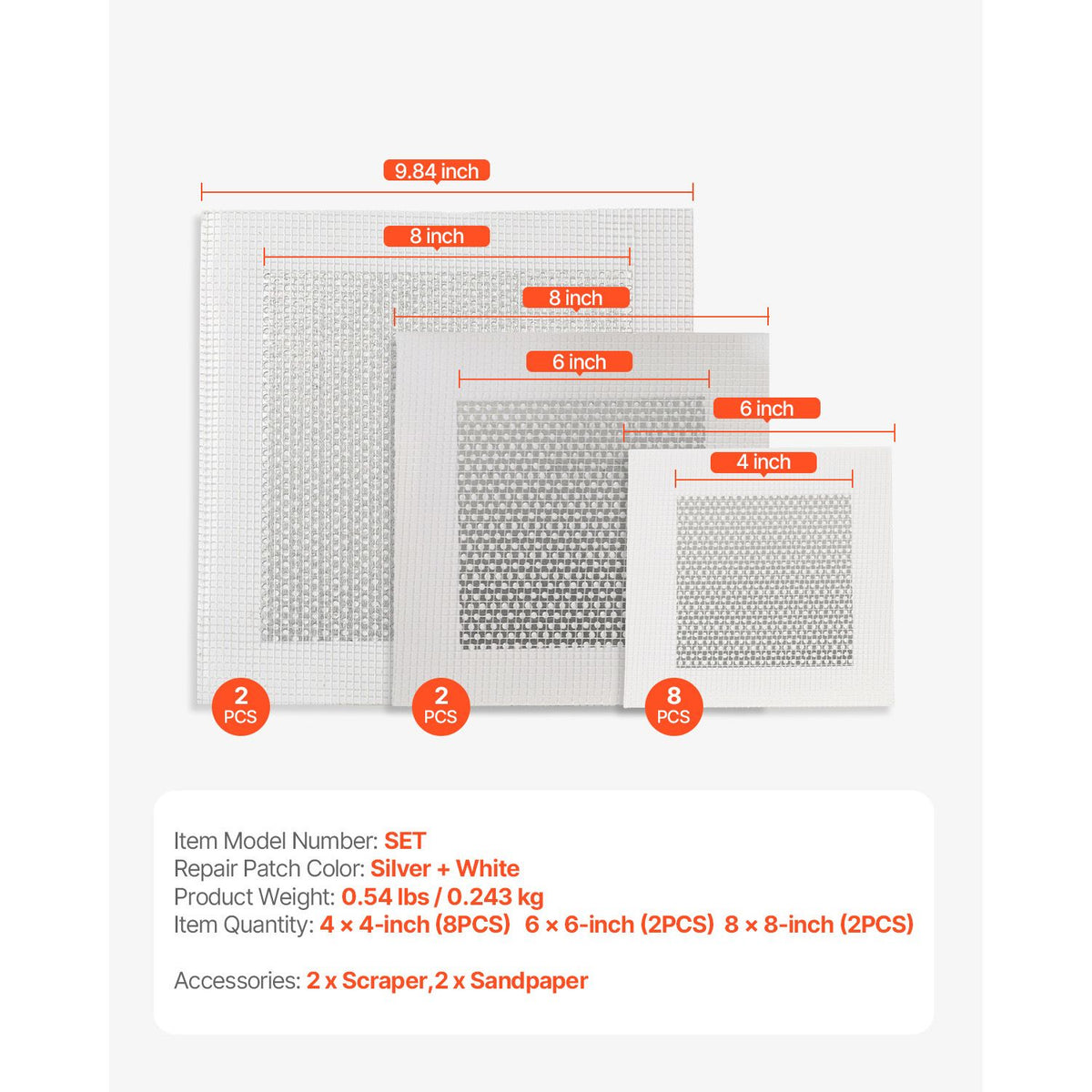 All-in-One Self-Adhesive Drywall Patch and Finishing Kit