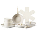 17-Piece Nonstick Cookware Set with Detachable Handles – Space-Saving Induction Compatible