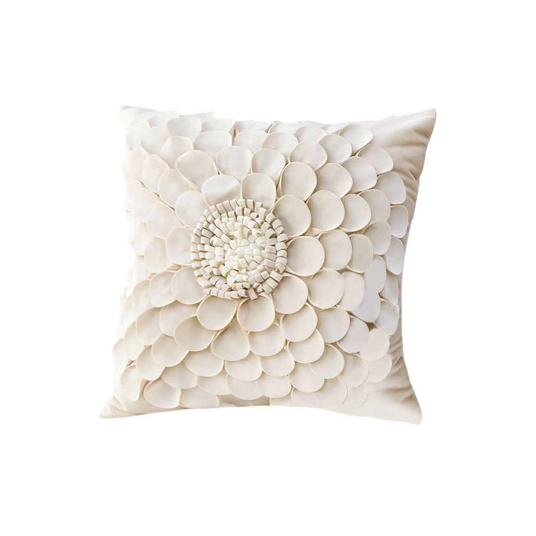 Sunflower Decorative Pillow Cover with Hidden Zipper