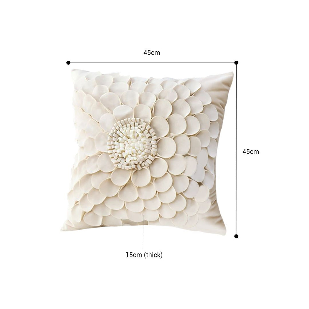 Sunflower Decorative Pillow Cover with Hidden Zipper