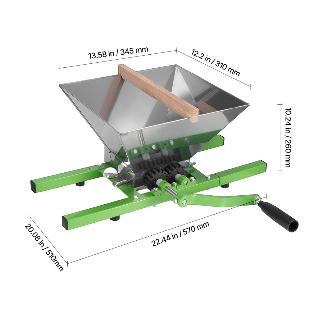 Large Capacity Fruit and Apple Crusher for Wine and Cider Making
