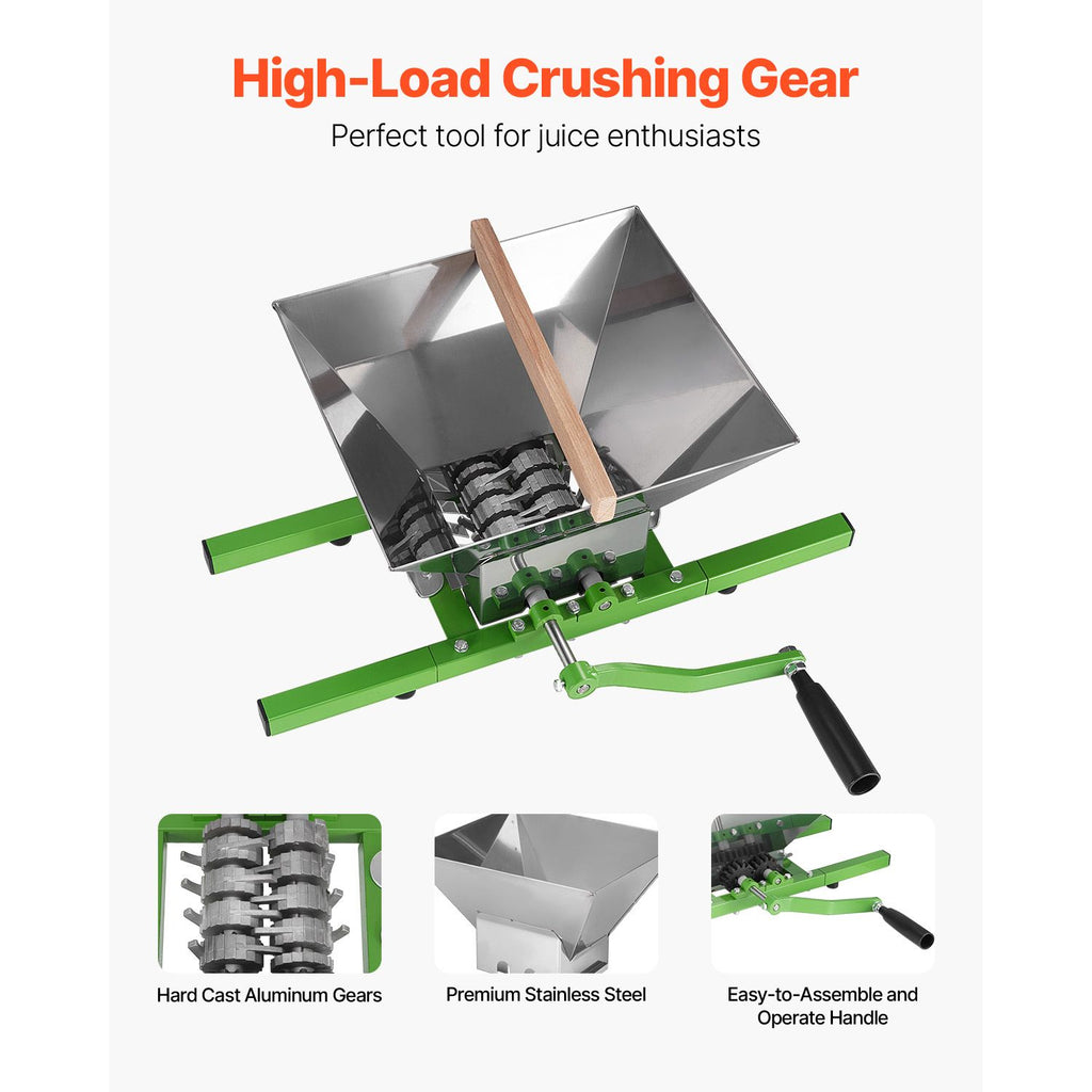 Large Capacity Fruit and Apple Crusher for Wine and Cider Making
