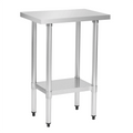 x Stainless Steel Commercial Work Table with Undershelf