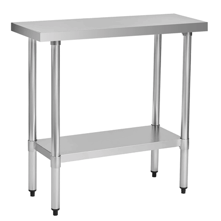Compact Commercial Work Table with Undershelf