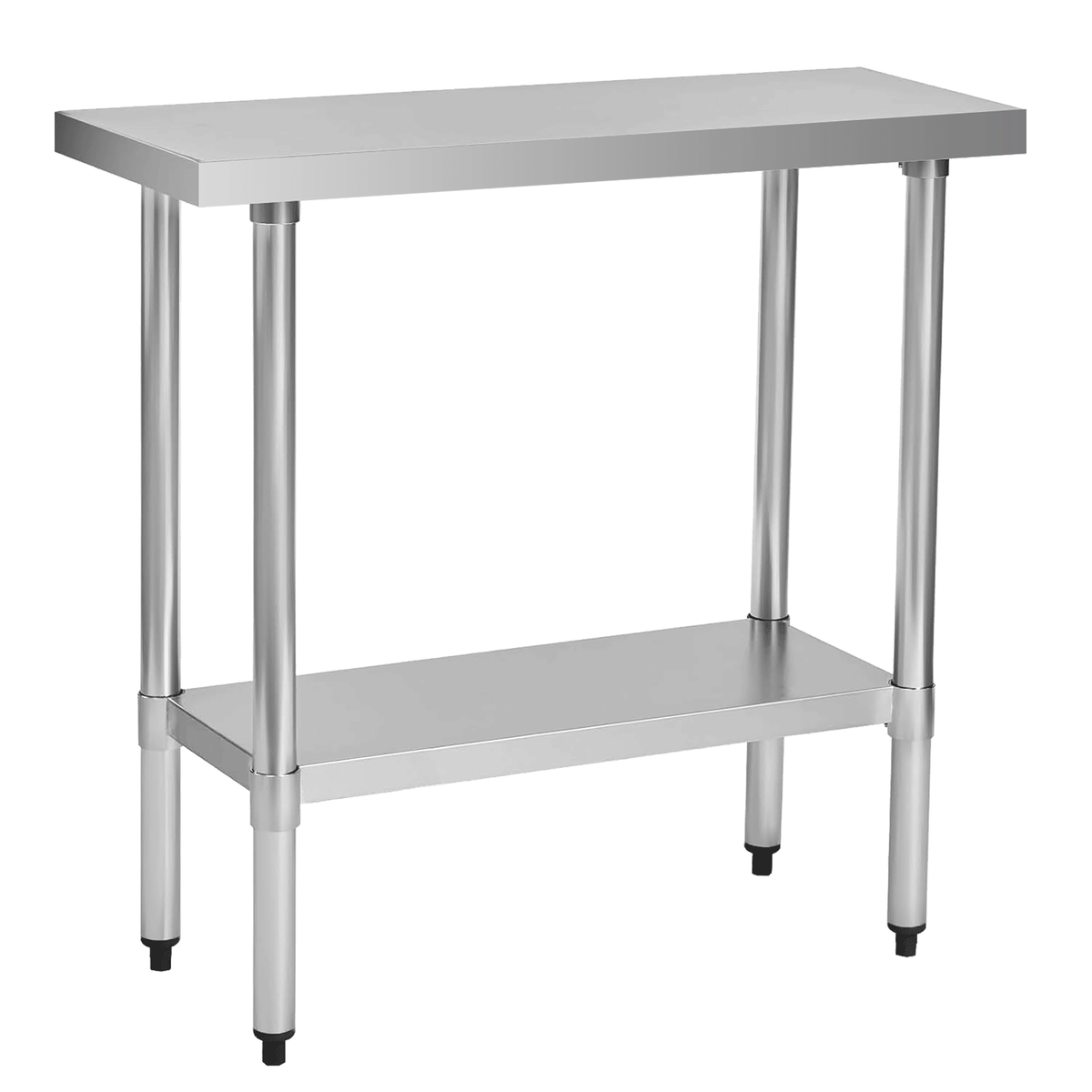 Compact Commercial Work Table with Undershelf