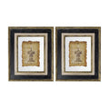 Lucian Antiqued Sculpture Print Wall Art Pair