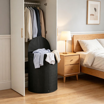 Laundry Hamper with Zipper Top and Removable Liner