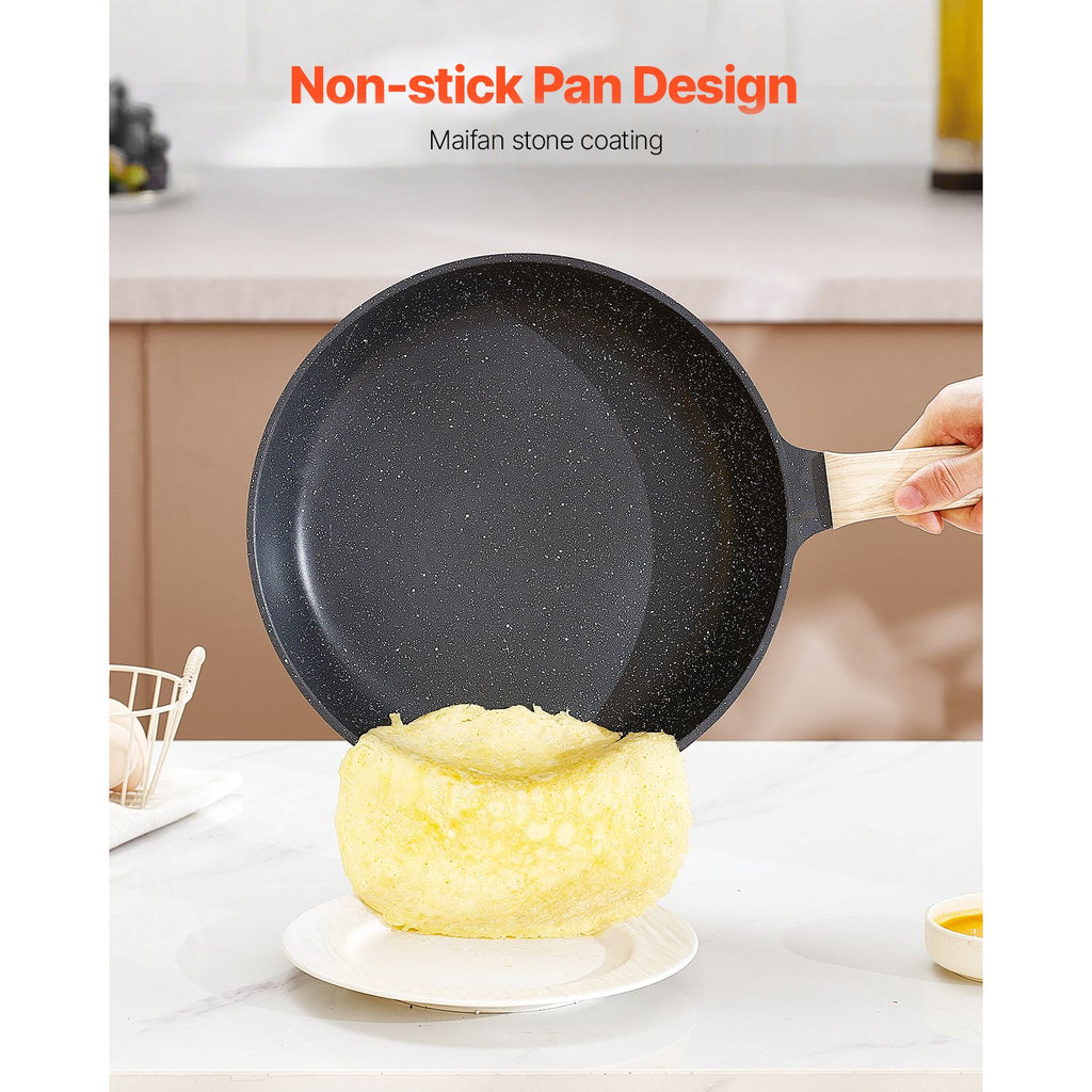 19-Piece Nonstick Cookware Set for Induction and All Stovetops
