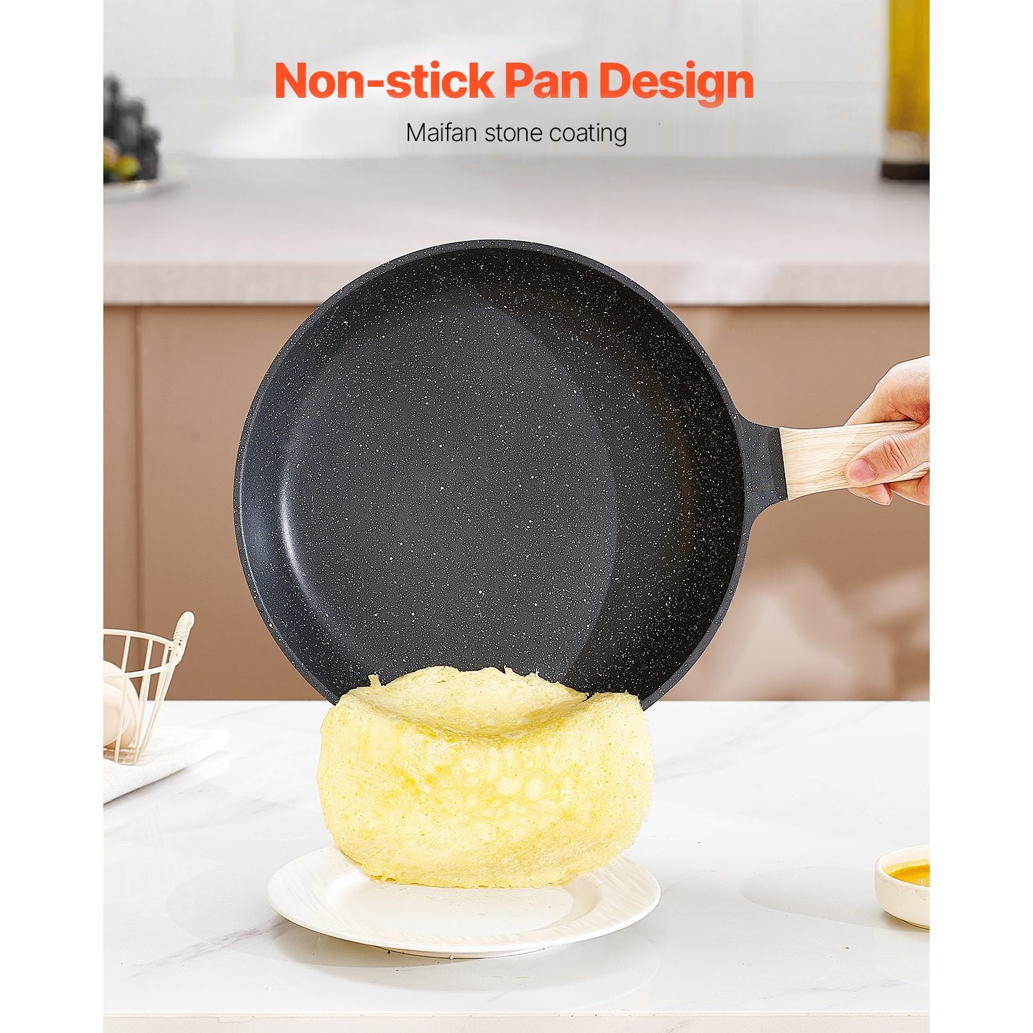 19-Piece Nonstick Cookware Set for Induction and All Stovetops