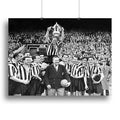1955 FA Cup Final Newcastle United With The trophy Canvas Print or Poster