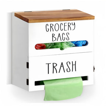 Wall-Mounted Garbage Bag Holder for Kitchen or Bathroom