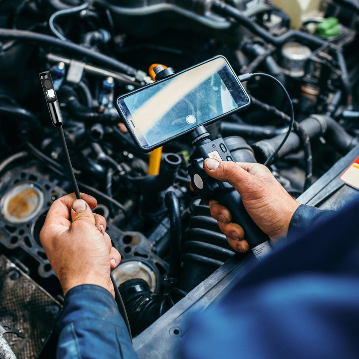 Dual-Lens Inspection Camera with App Control