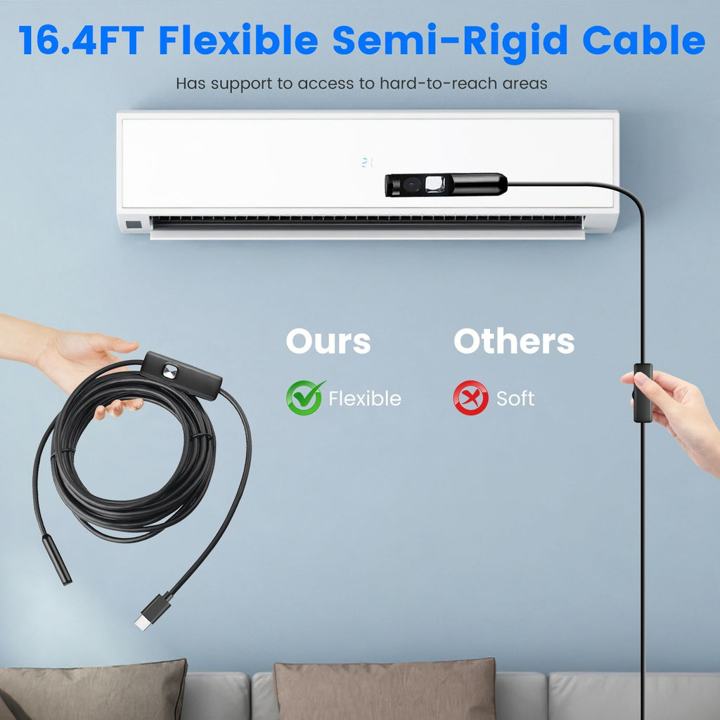 Dual-Lens Inspection Camera with App Control
