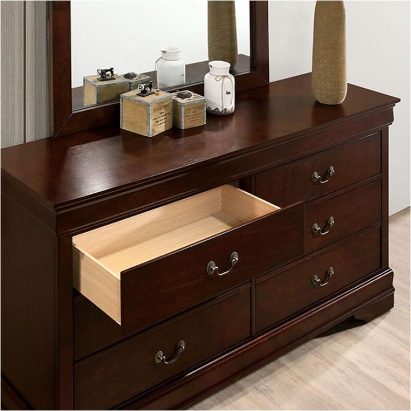 Cherry Finish Nightstand with English Dovetail Construction and Antique Brass Pulls