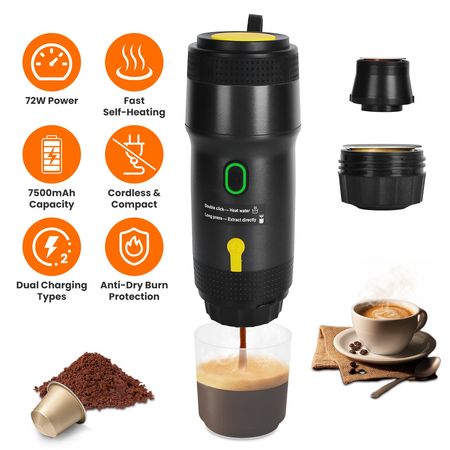 Portable Self-Heating Espresso Maker