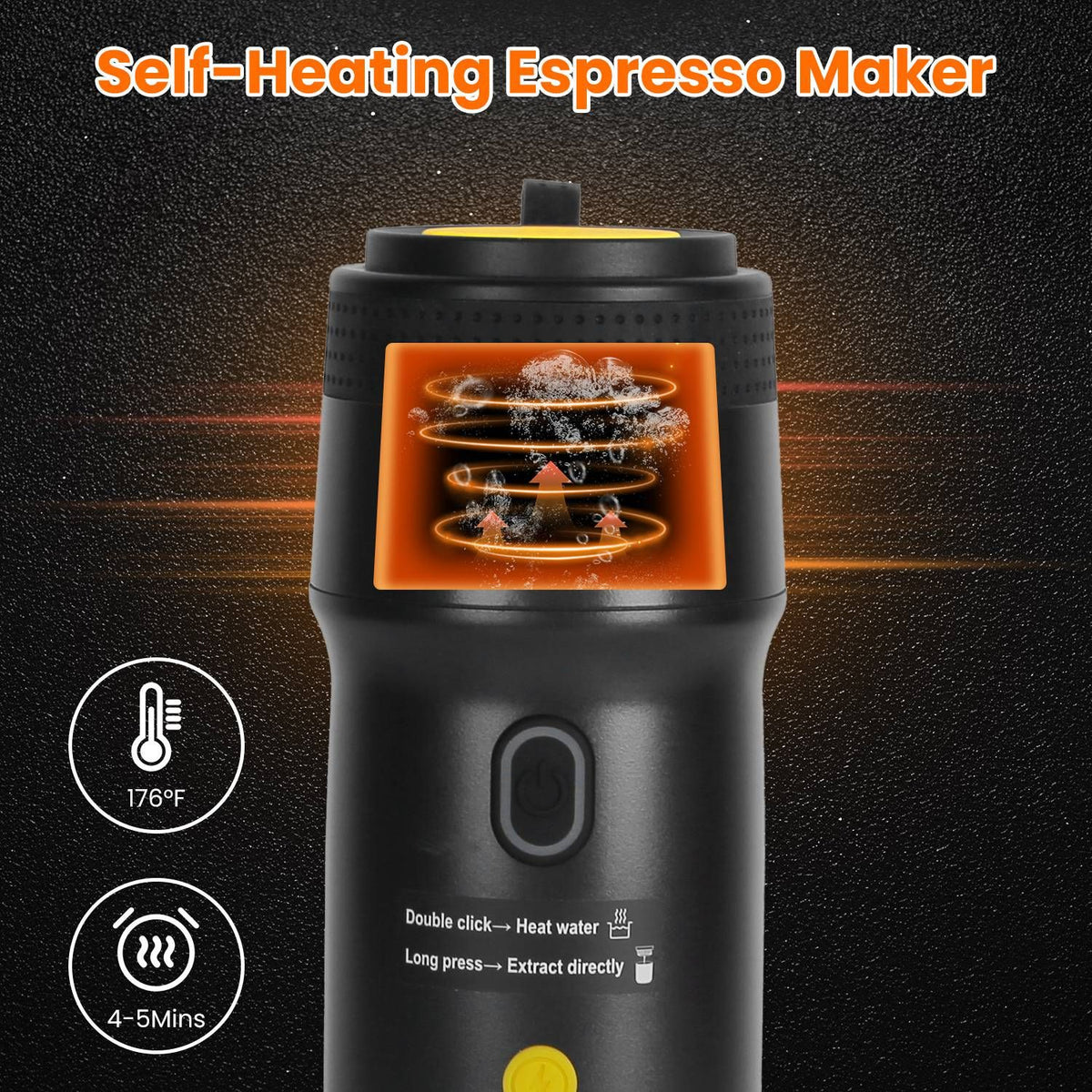 Portable Self-Heating Espresso Maker