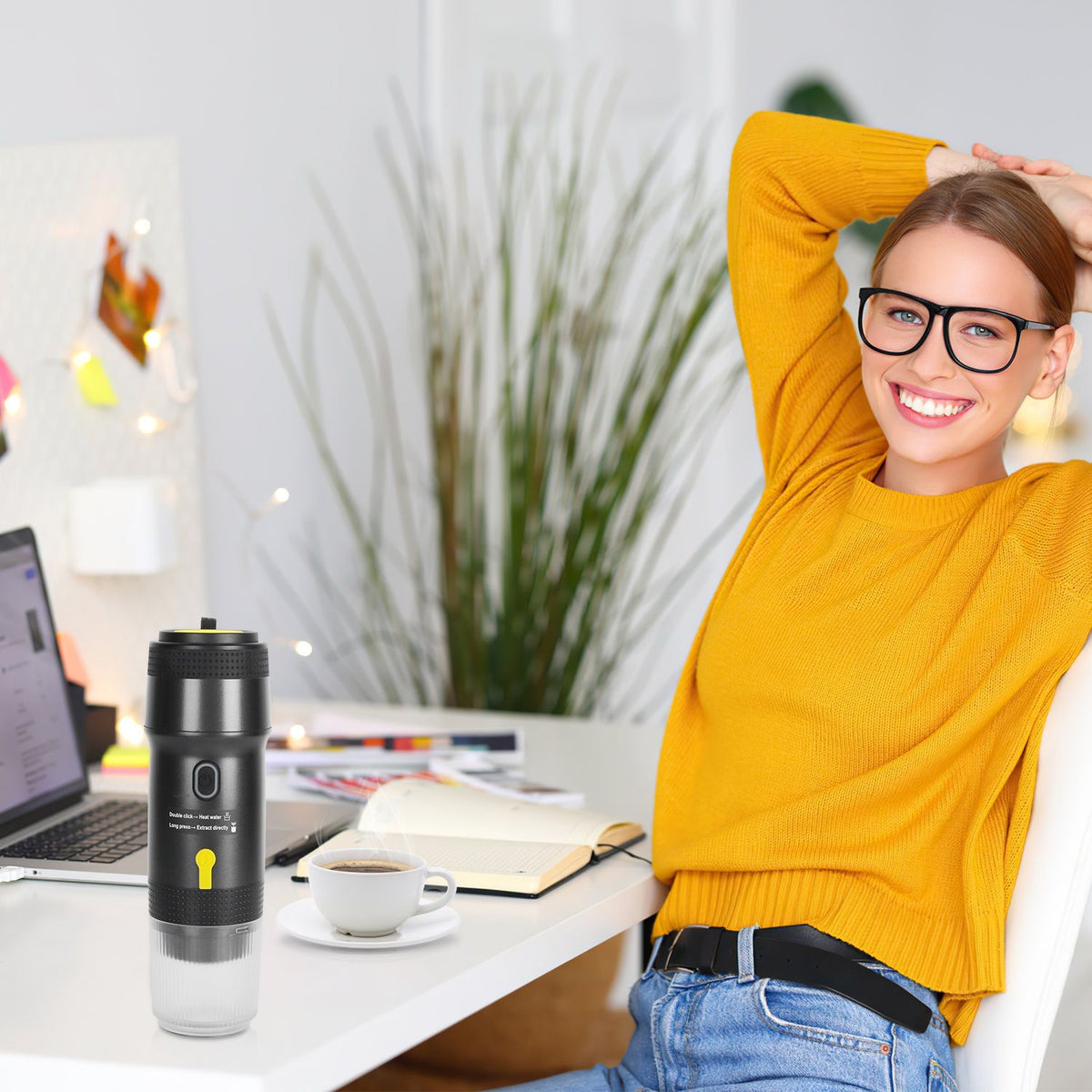 Portable Self-Heating Espresso Maker