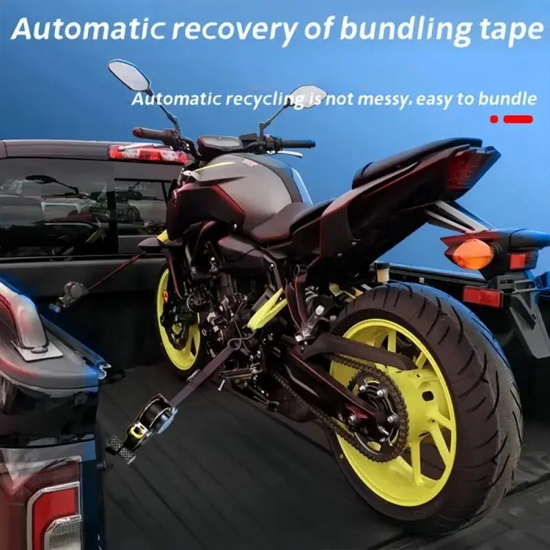 Automatic Retractable Ratchet Strap for Cargo