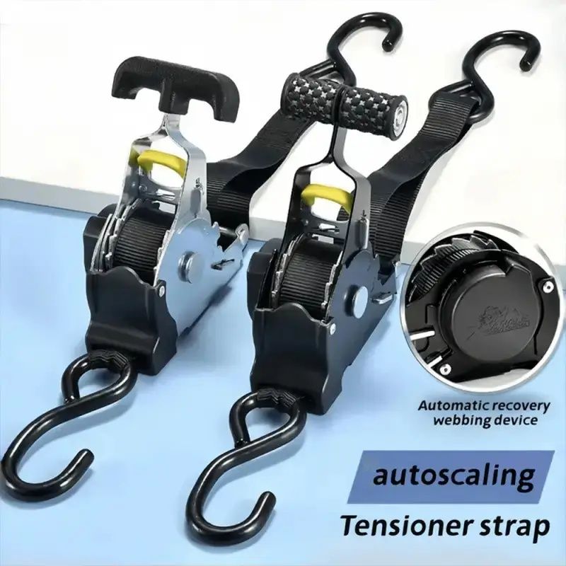 Automatic Retractable Ratchet Strap for Cargo