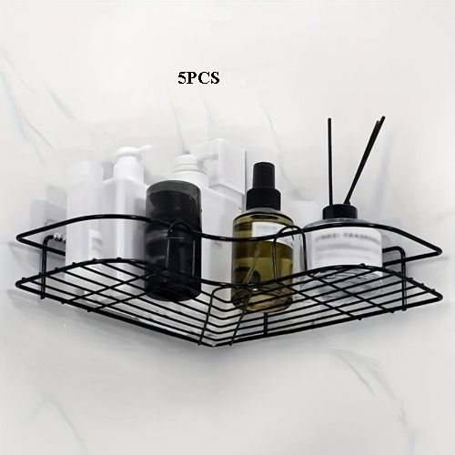Wall-Mounted Bathroom Shelf for Toiletries and Towels