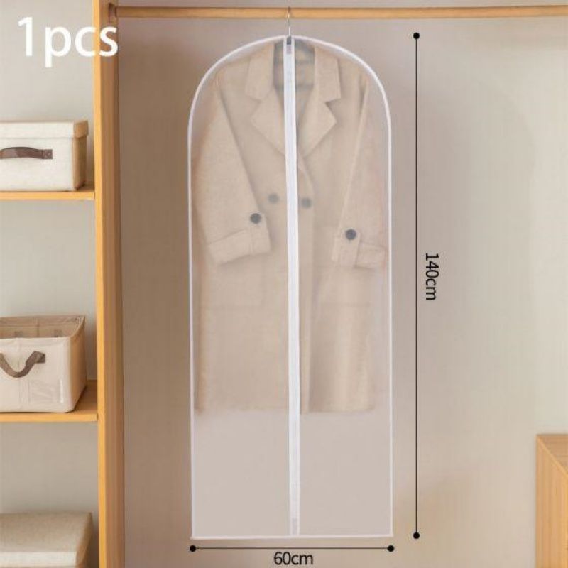 Clear Zippered Hanging Garment Cover