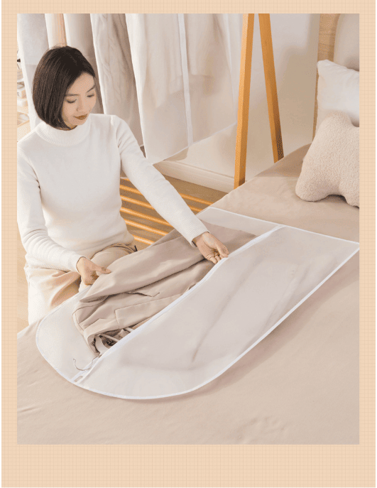 Clear Zippered Hanging Garment Cover