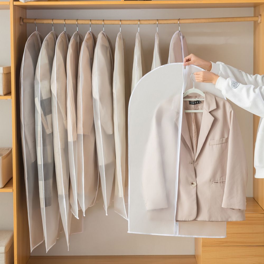 Clear Zippered Hanging Garment Cover