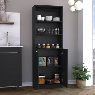 2-Door Bookcase with Open Upper Shelves & Concealed Lower Storage