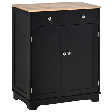 2-Door Sideboard Buffet Cabinet with Adjustable Shelf and Drawers