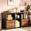 Versatile Mobile Lateral File Cabinet with Silent Mobility