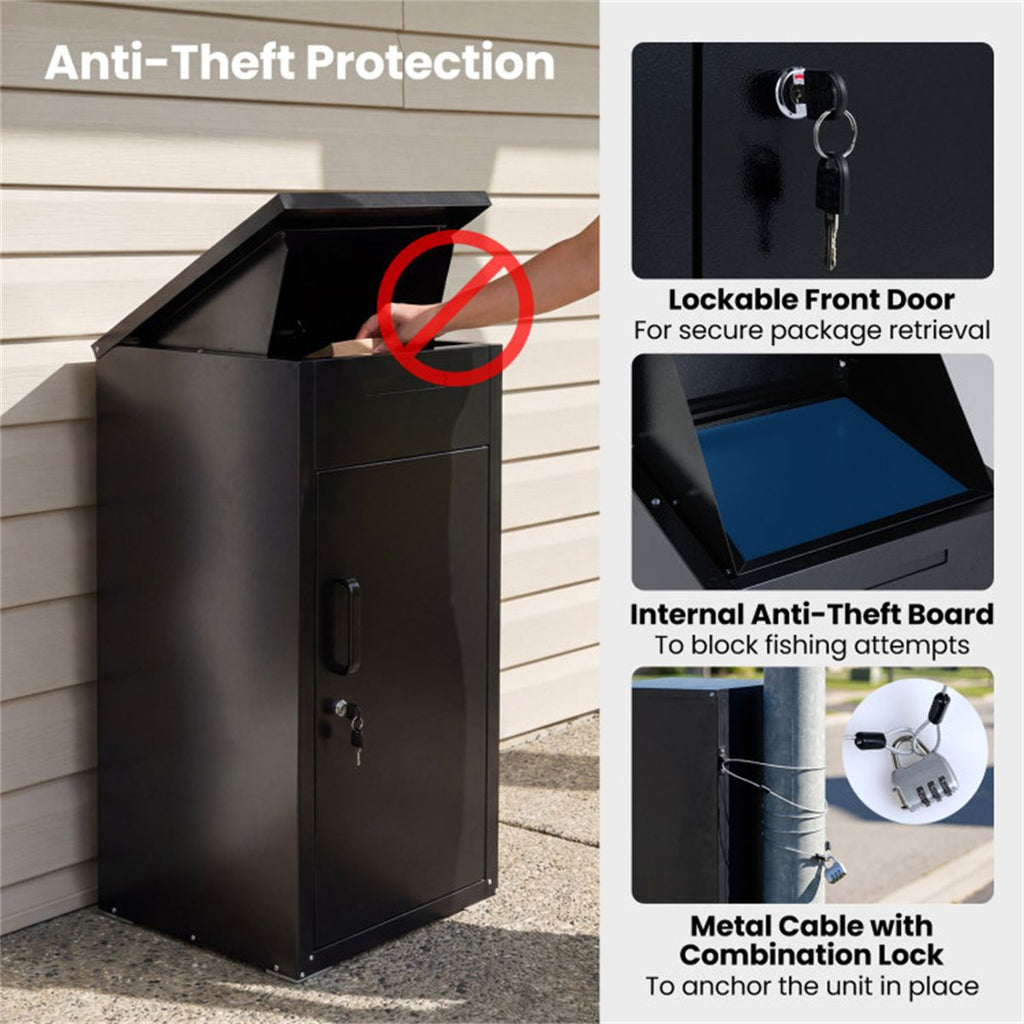 Lockable Two-in-One Mailbox and Parcel Box