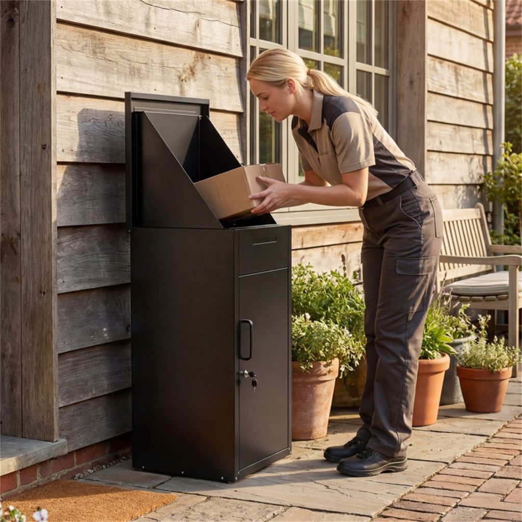 Lockable Two-in-One Mailbox and Parcel Box