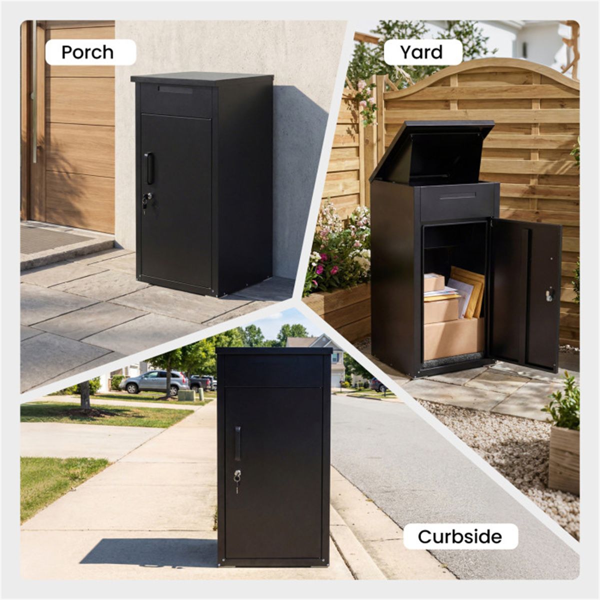 Lockable Two-in-One Mailbox and Parcel Box