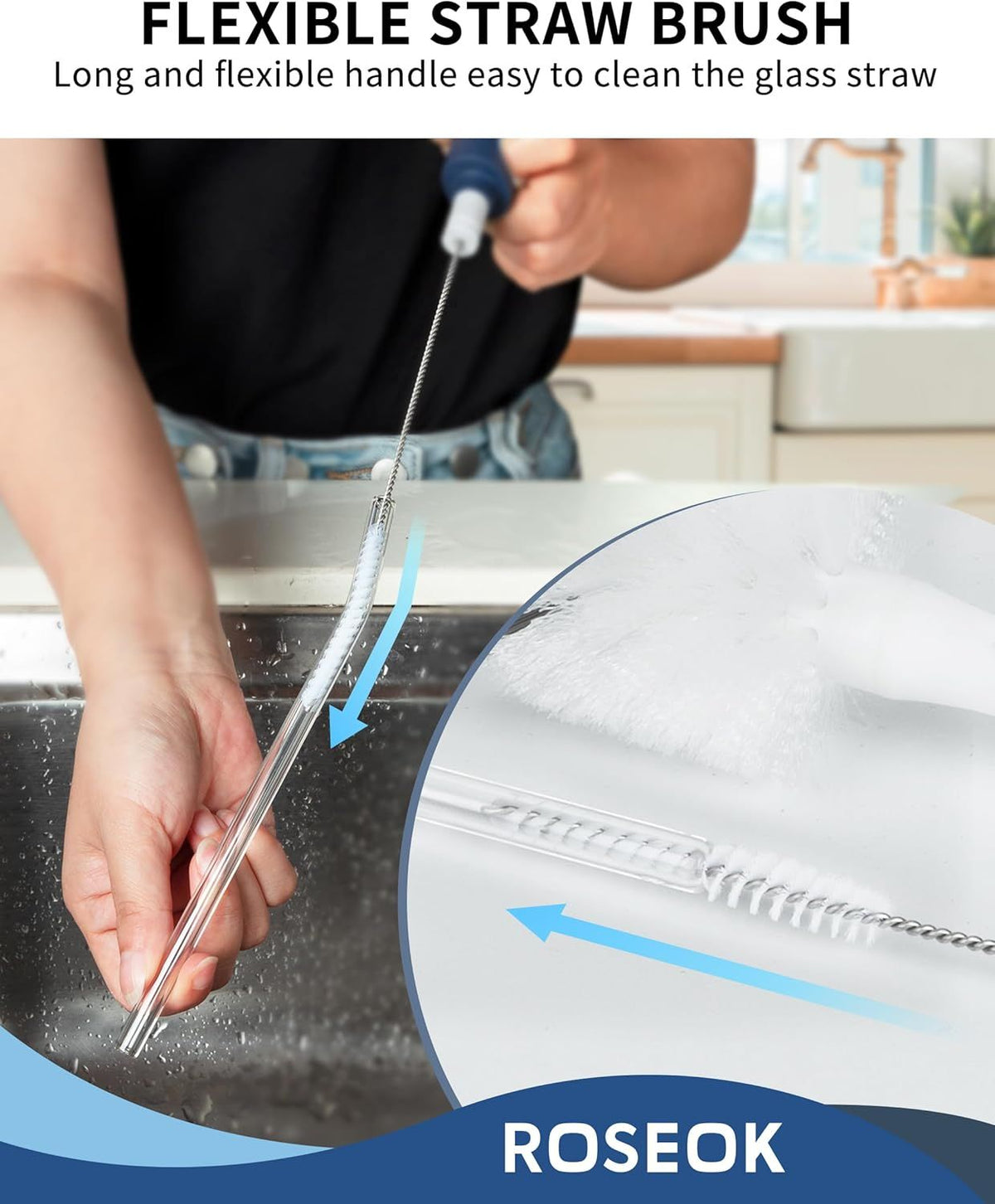 Two-in-One Bottle and Straw Cleaning Brush