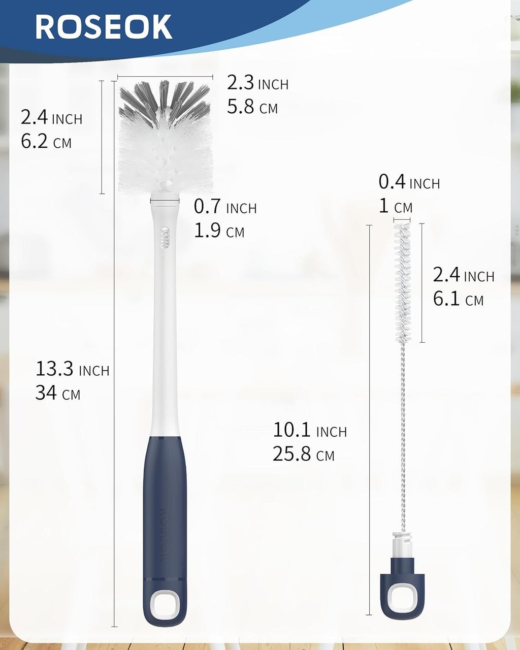 Two-in-One Bottle and Straw Cleaning Brush