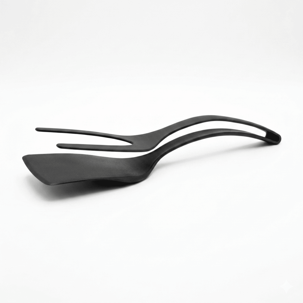 Two-in-One Spatula Tongs for Flipping and Serving